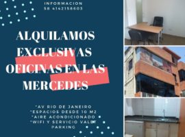 ALQUILO OFICINAS EN LAS MERCEDES, CARACAS